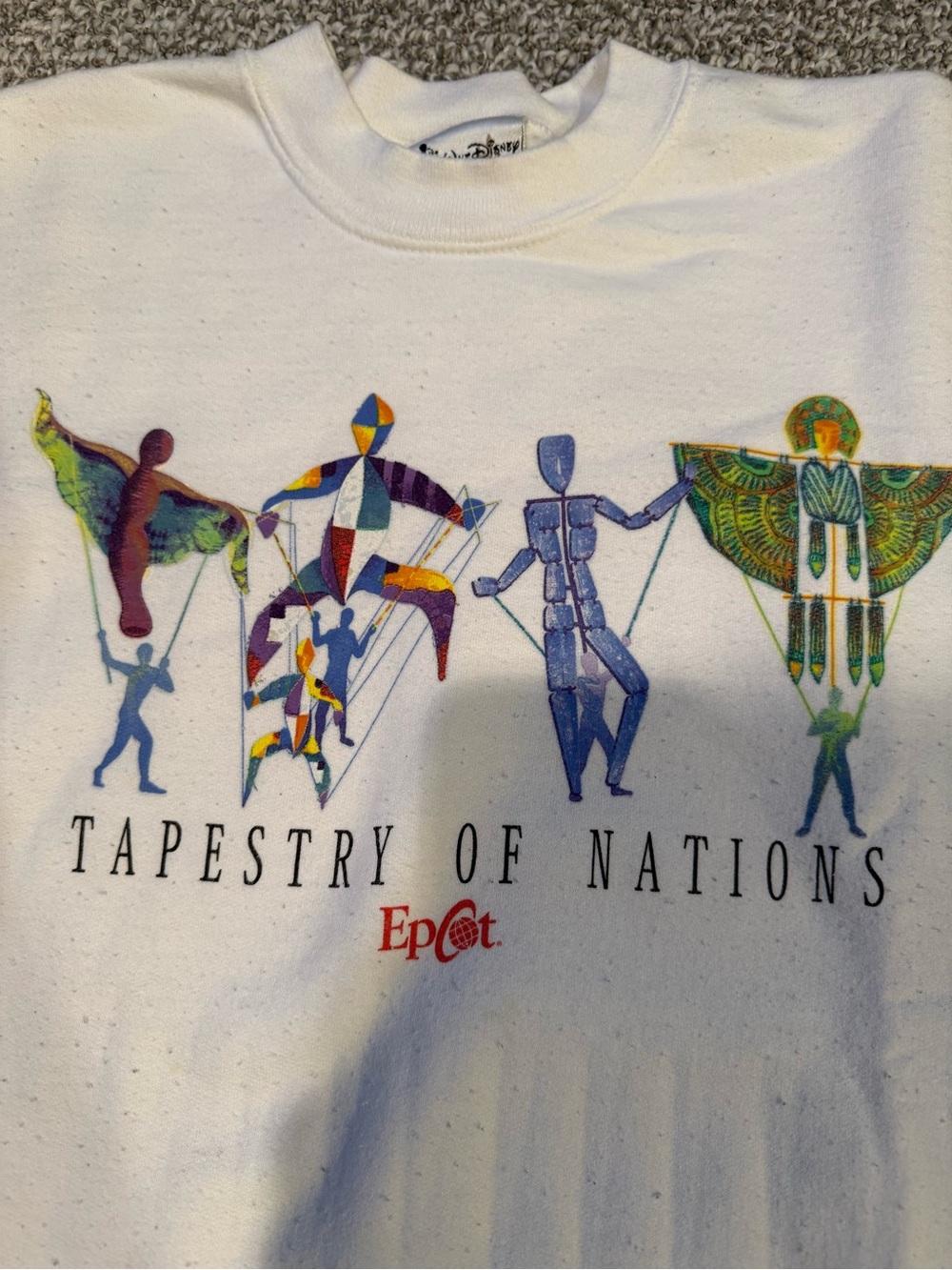 Vintage Epcot Tapestry of Nations Crewneck Sweatshirt Walt Disney World - Picture 2 of 4
